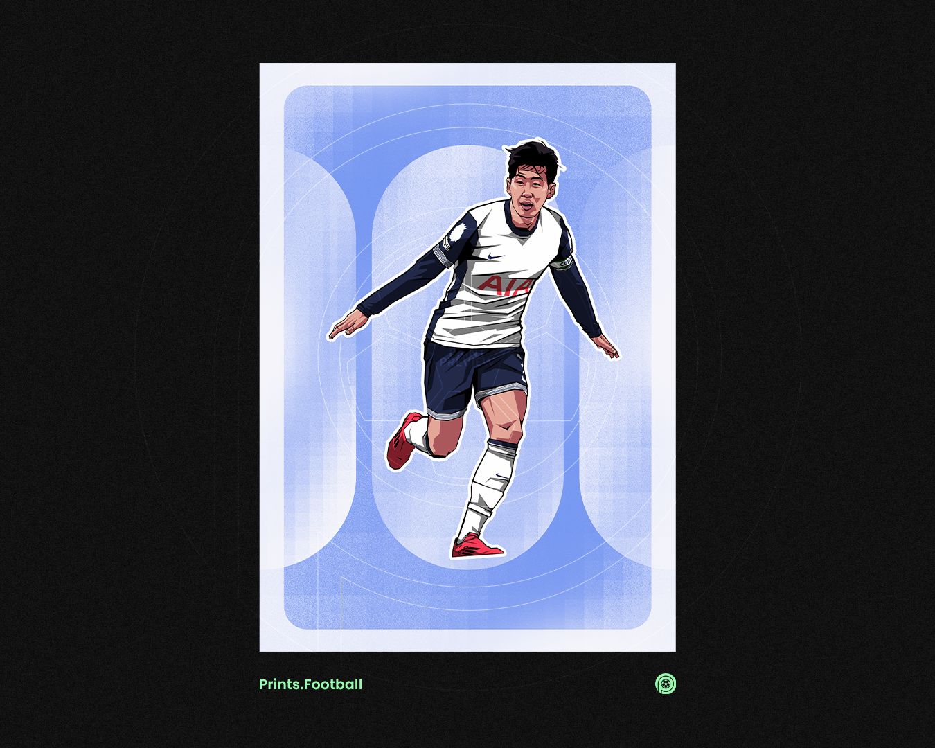Heung-min Son Rounded Art Print