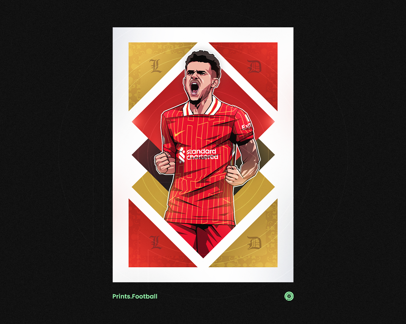 Luis Díaz Diamonds Art Print