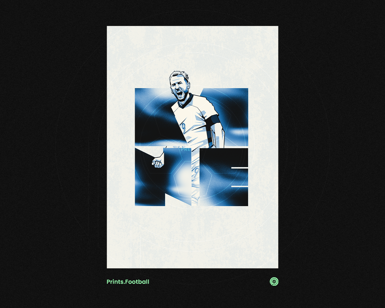 Harry Kane Blocks Art Print