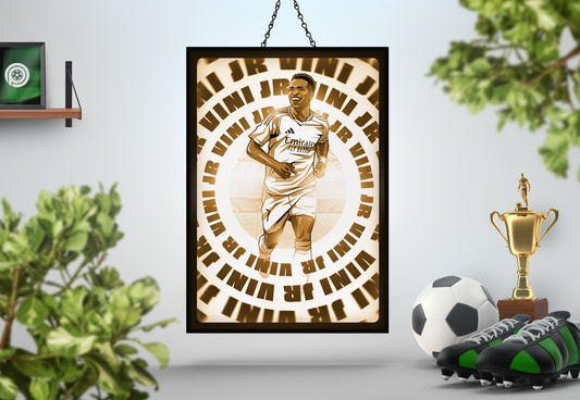 Vinícius Júnior Radial Art Print