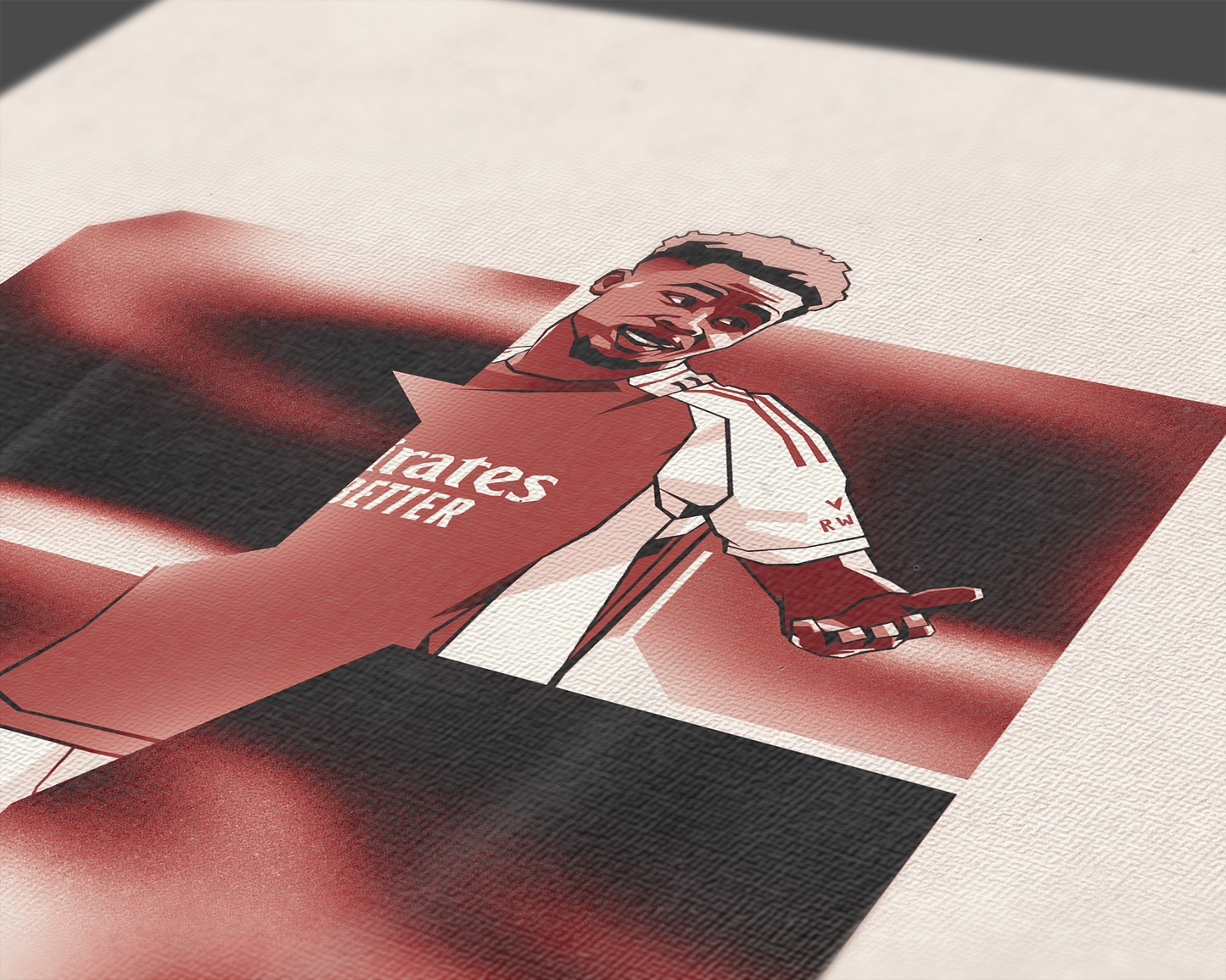 Bukayo Saka Blocks Art Print