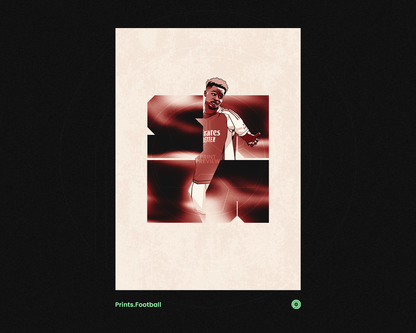 Bukayo Saka Blocks Art Print