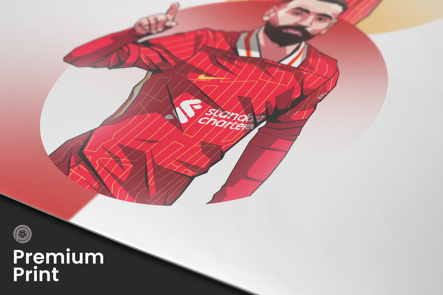 Trent Alexander-Arnold, Mohamed Salah & Virgil Van Dijk Trio Spheres Art Print