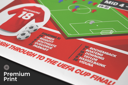 Massimo Maccarone GOAL vs FCSB | Art Print | 2005/06 UEFA Europa League Semi-Final | Middlesbrough