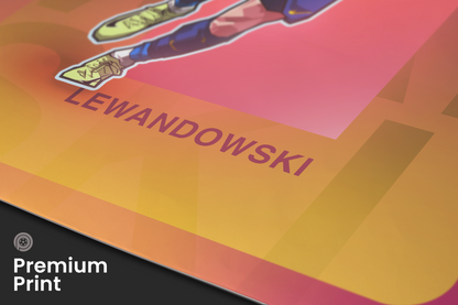 Robert Lewandowski Repeat Art Print
