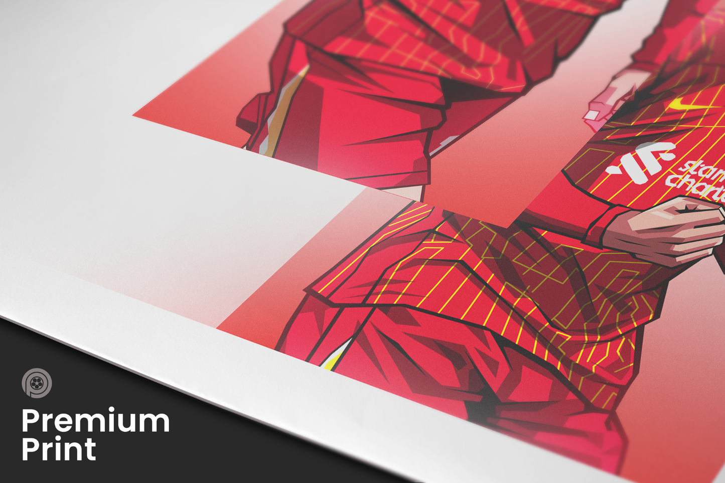 Luis Díaz, Mohamed Salah & Virgil Van Dijk Trio Levels Art Print