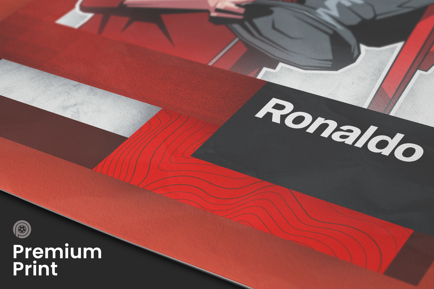 Cristiano Ronaldo Mosaic Art Print