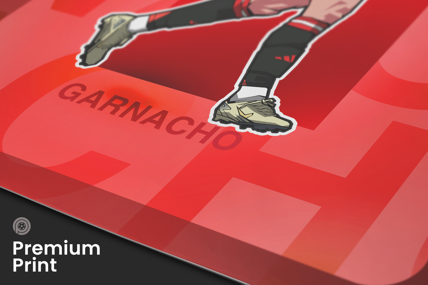 Alejandro Garnacho Repeat Art Print