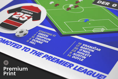 Bobby Zamora GOAL vs Derby | Art Print | 2013/14 Championship Play-Off Final | QPR