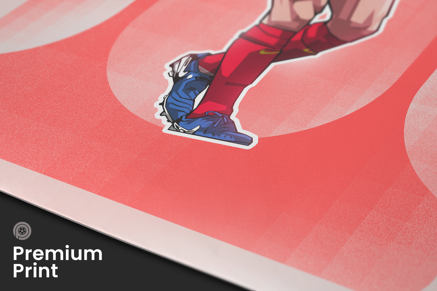 Virgil Van Dijk Rounded Art Print