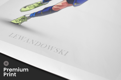 Robert Lewandowski Clean Art Print