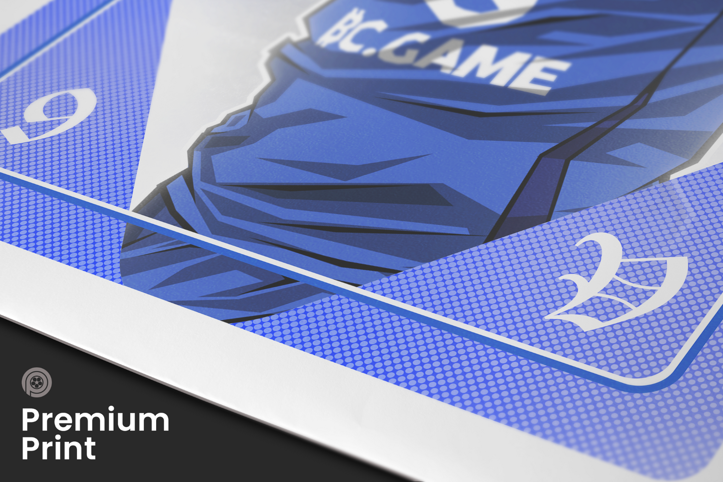 Jamie Vardy Playing Card Art Print
