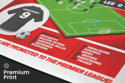 Adam Armstrong GOAL vs Leeds | Art Print | 2023/24 Championship Play-Off Final | Southampton