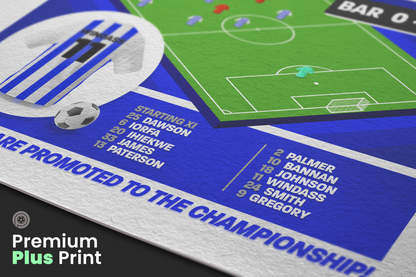 Josh Windass GOAL vs Barnsley | Art Print | 2022/23 League One Play-Off Final | Sheffield Wednesday