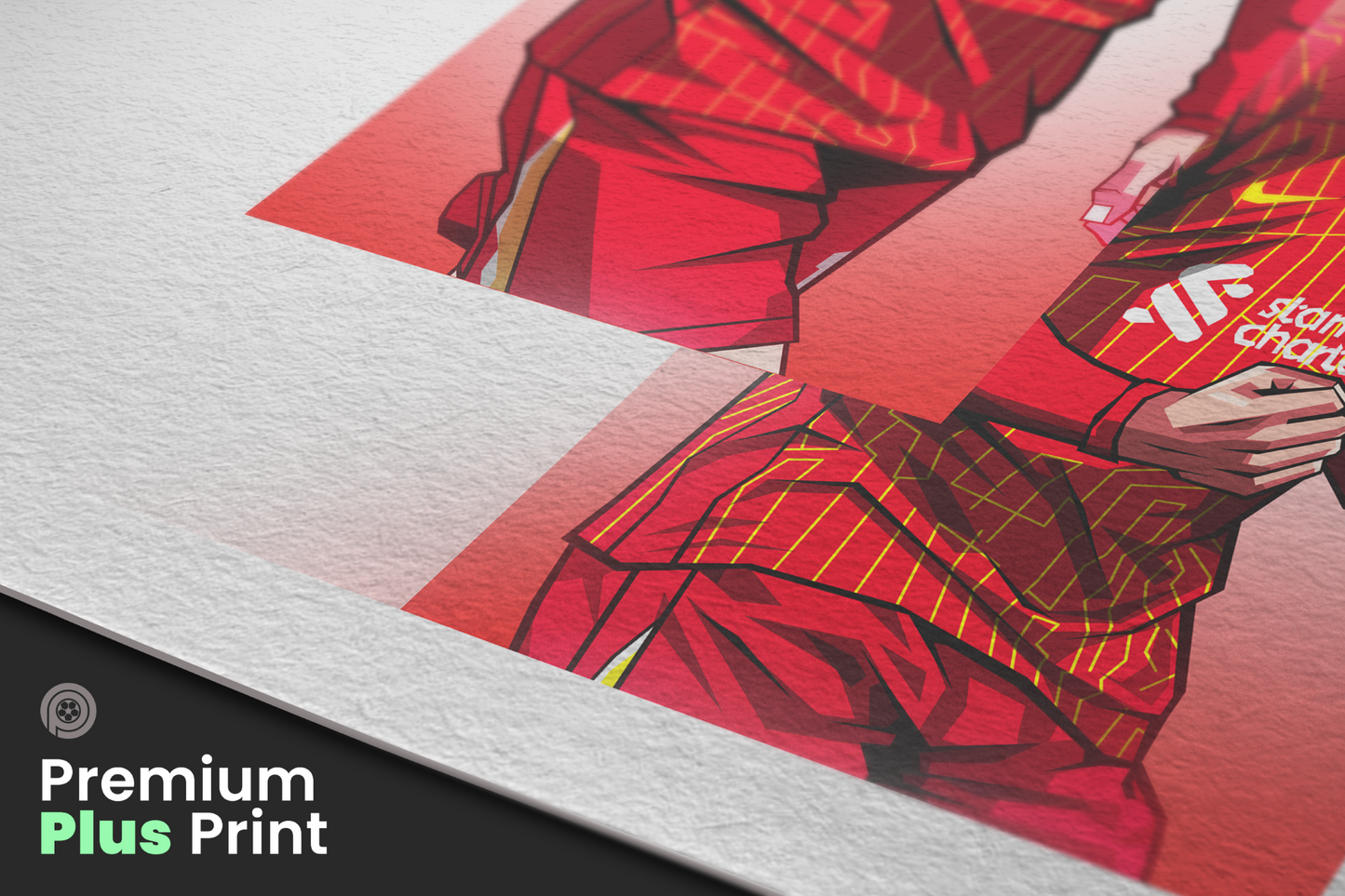 Luis Díaz, Mohamed Salah & Virgil Van Dijk Trio Levels Art Print