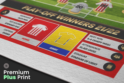 Sunderland 21/22 Team Lineup Art Print