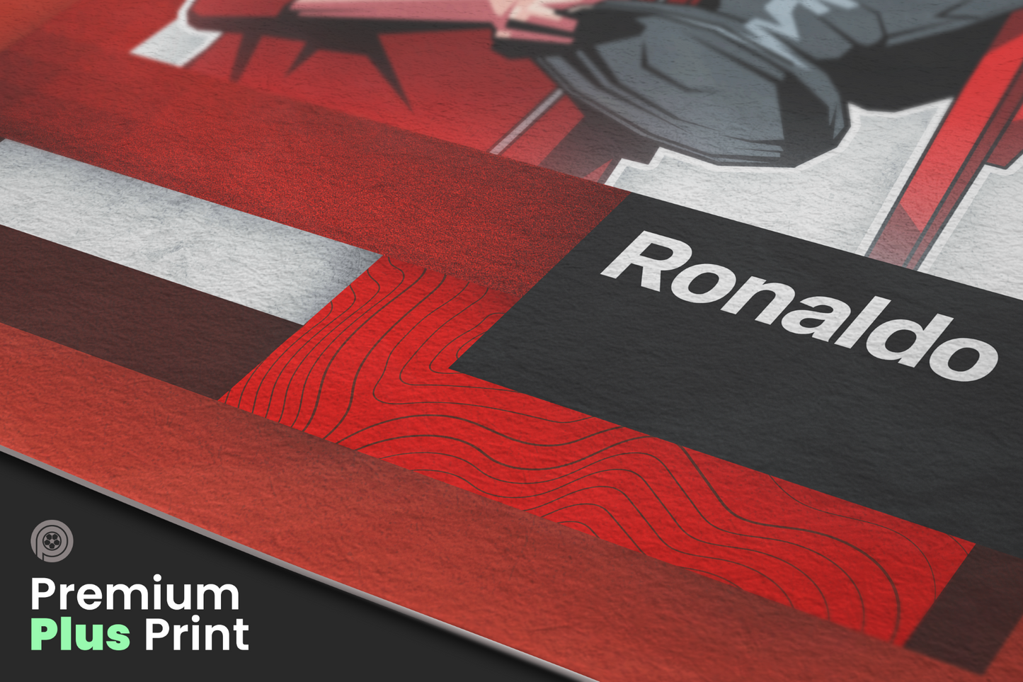 Cristiano Ronaldo Mosaic Art Print