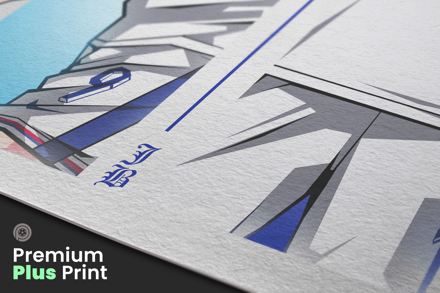 Harry Kane & Jude Bellingham Duo Perpendicular Art Print