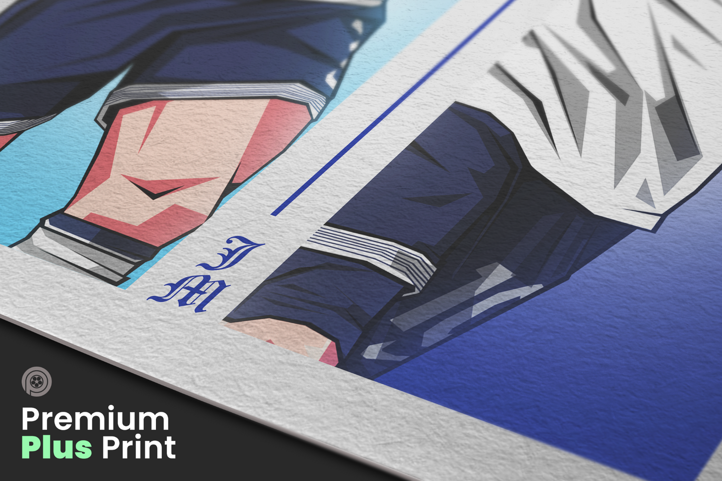 Heung-min Son & James Maddison Duo Perpendicular Art Print