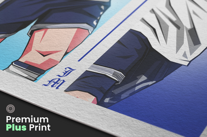 Heung-min Son & James Maddison Duo Perpendicular Art Print