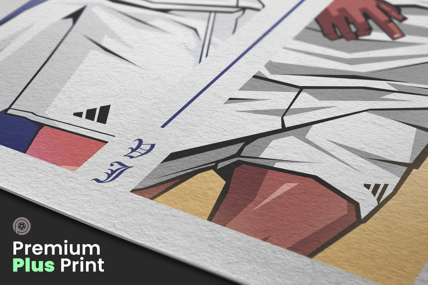 Kylian Mbappé & Vinícius Júnior Duo Perpendicular Art Print
