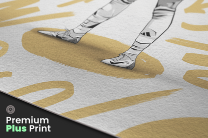 Kylian Mbappé Marker Art Print