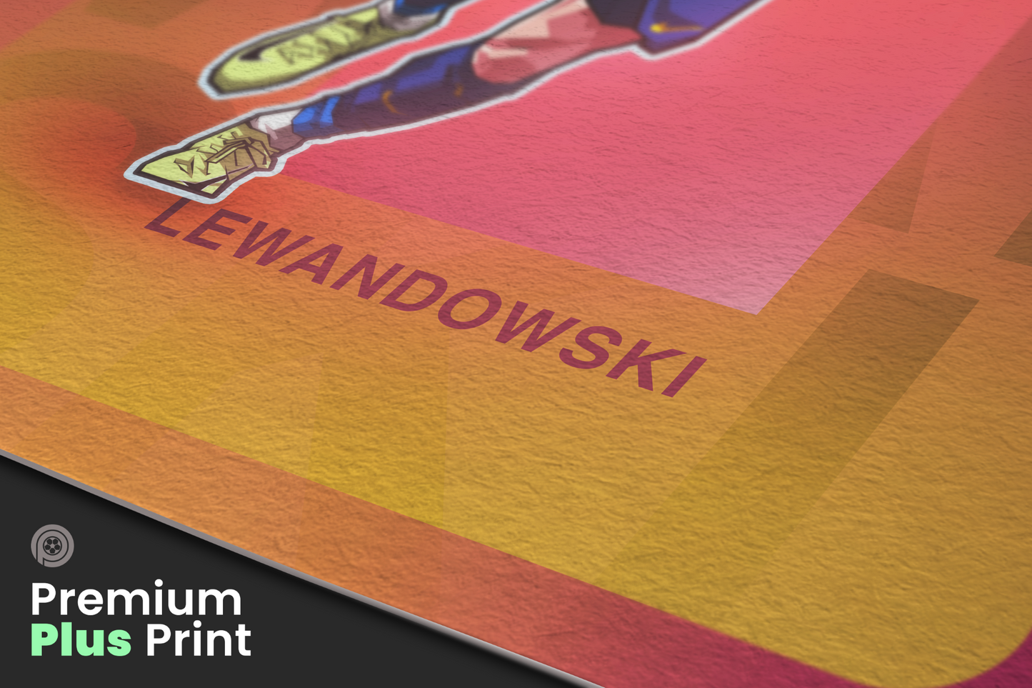 Robert Lewandowski Repeat Art Print