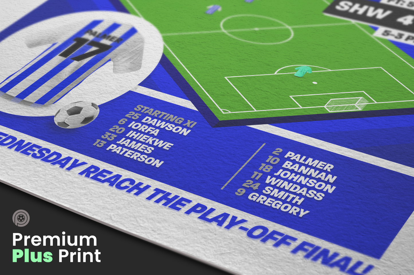 Liam Palmer GOAL vs Peterborough | Art Print | 2022/23 League One Play-Off Semi-Final | Sheffield Wednesday