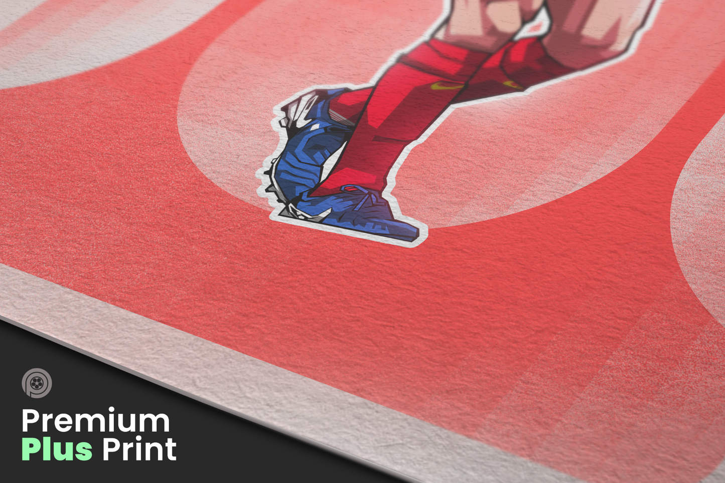 Virgil Van Dijk Rounded Art Print