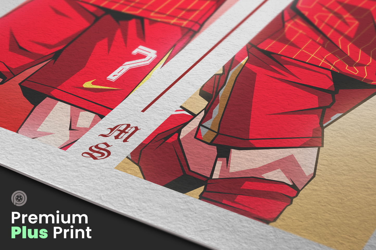 Luis Díaz & Mohamed Salah Duo Perpendicular Art Print