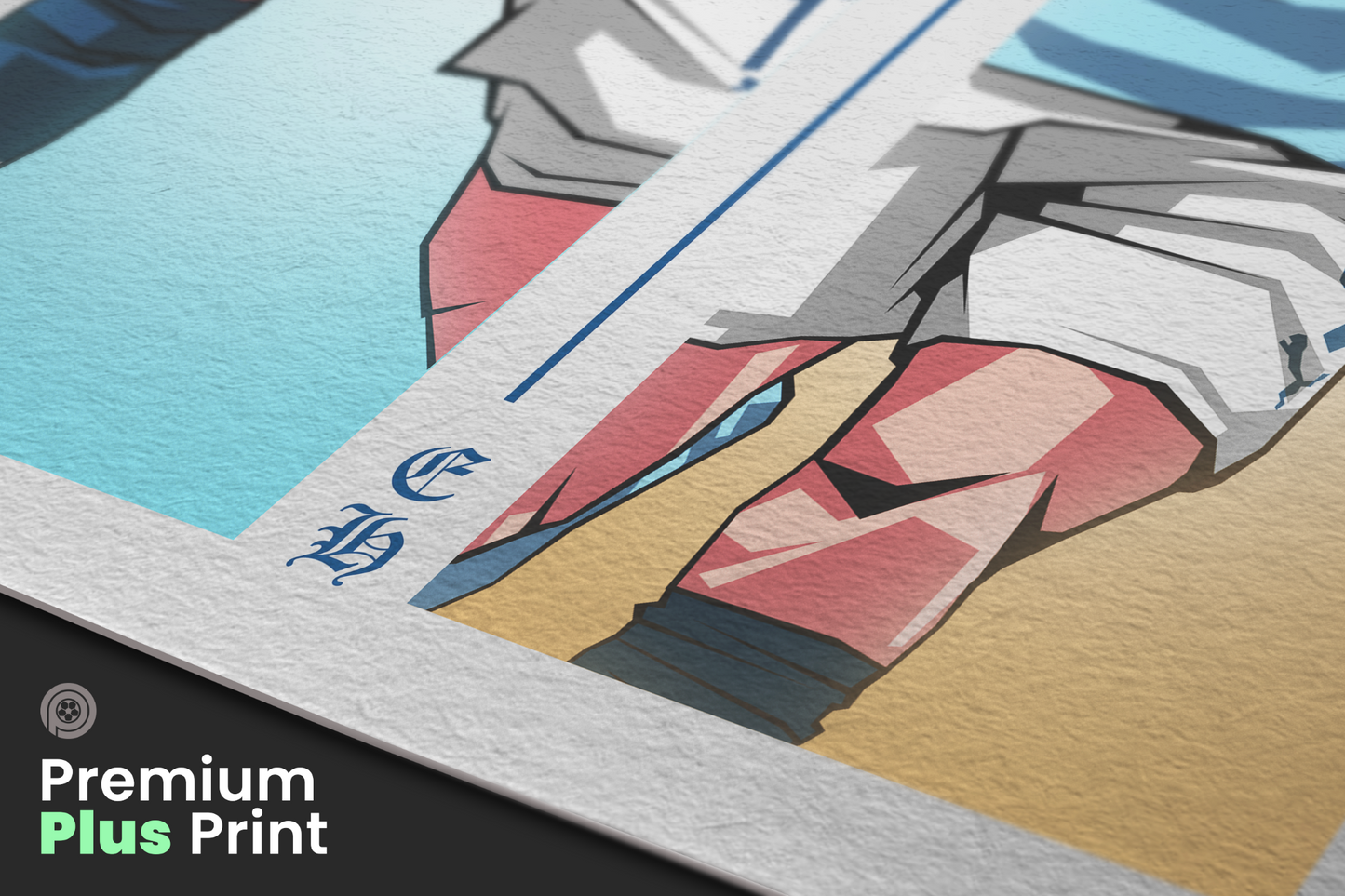 Kevin De Bruyne & Erling Haaland Duo Perpendicular Art Print