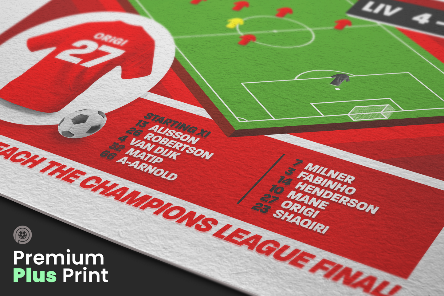 Divock Origi GOAL vs Barcelona | Art Print | 2018/19 UEFA Champions League Semi-Final | Liverpool
