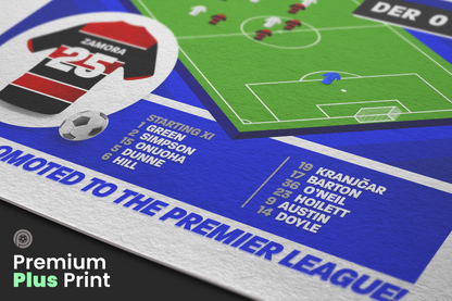 Bobby Zamora GOAL vs Derby | Art Print | 2013/14 Championship Play-Off Final | QPR