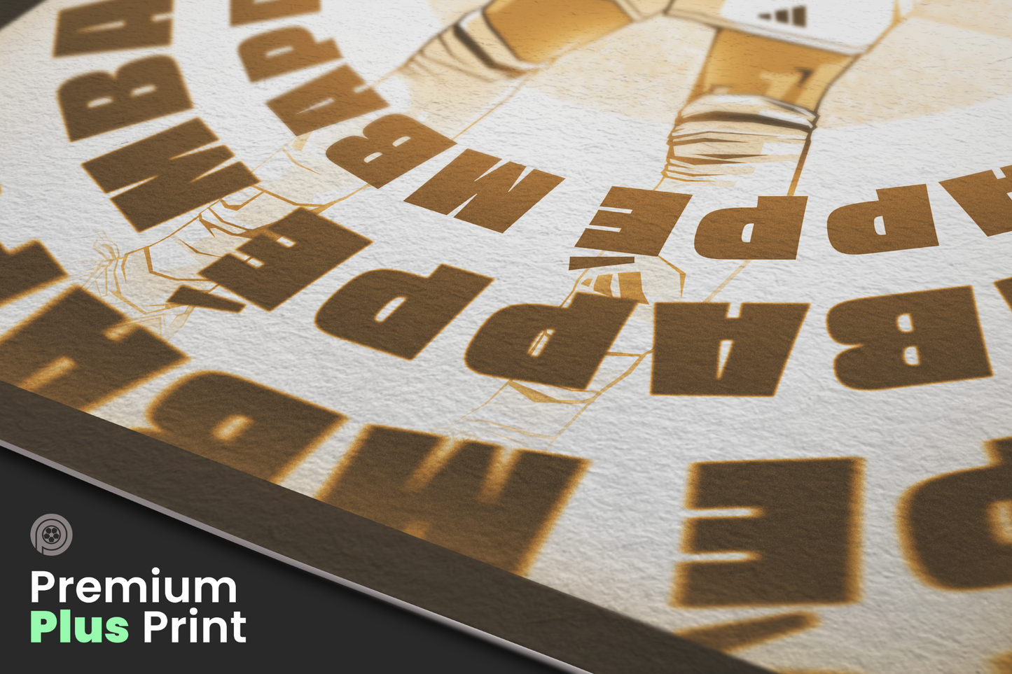 Kylian Mbappé Radial Art Print