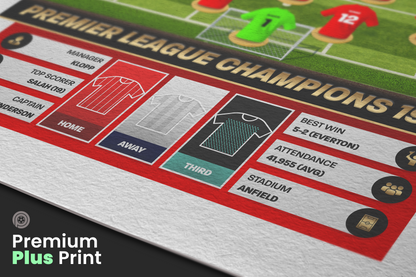 Liverpool 19/20 Team Lineup Art Print