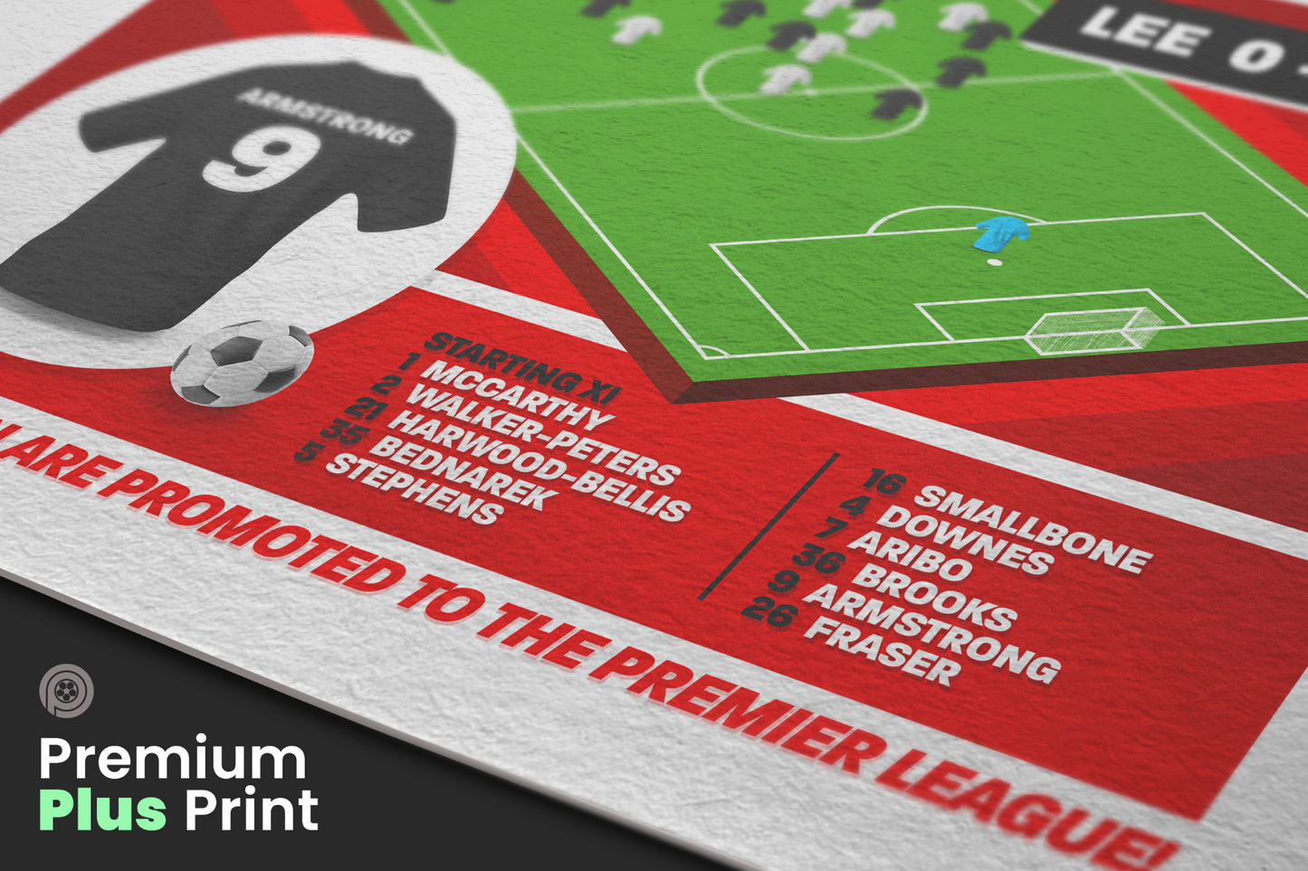 Adam Armstrong GOAL vs Leeds | Art Print | 2023/24 Championship Play-Off Final | Southampton