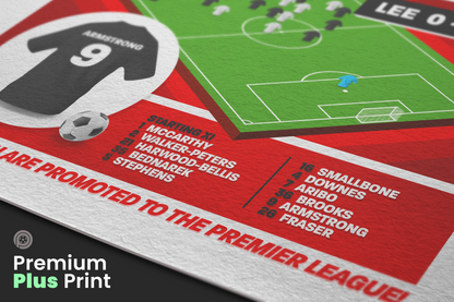 Adam Armstrong GOAL vs Leeds | Art Print | 2023/24 Championship Play-Off Final | Southampton